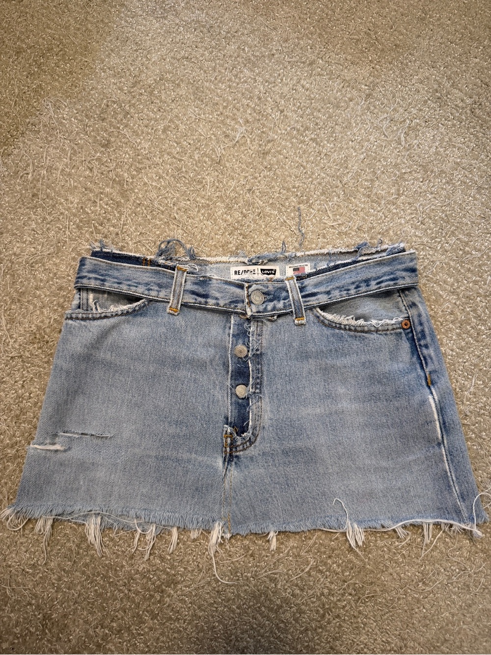 Re/Done x Levi’s Jean Skirt